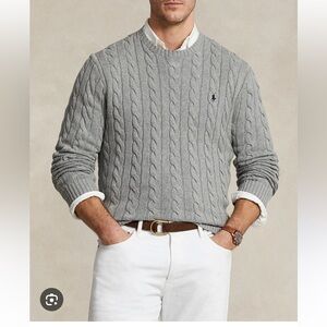 Polo by Ralph Lauren V-neck vintage men sweater golde dot tag